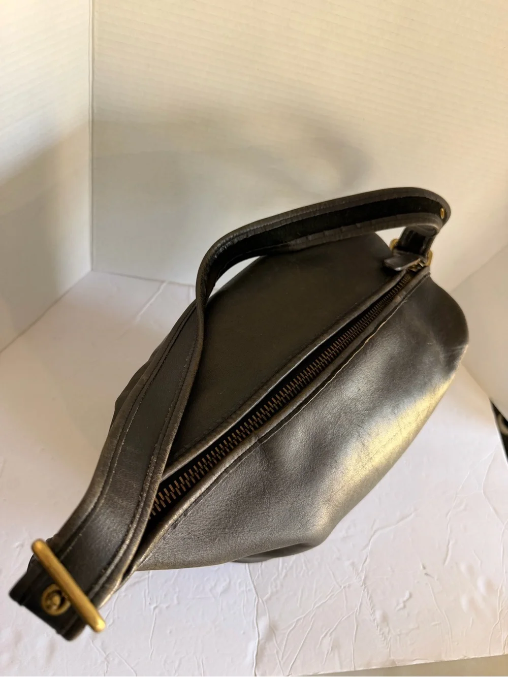 Coach Black Leather Shoulder Hobo Bag(rare)